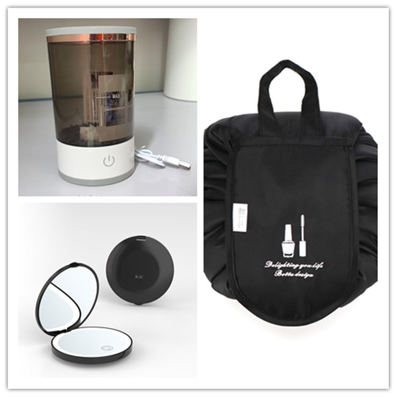 Portable Electric Makeup Brush Cleaner – USB Rechargeable Automatic Brush Washing Machine