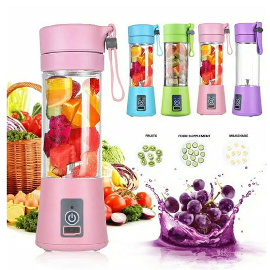 Portable USB Rechargeable Personal Blender – Mini Electric Smoothie & Juice Maker for Travel, Gym & Home